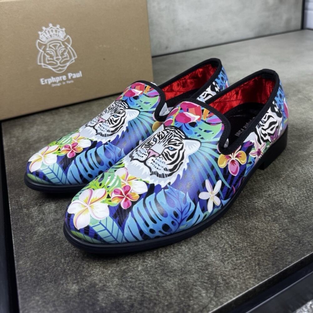 Erphpre Paul Mens Dress Loafers US 7 Synthetic Leather Slip On Suit Shoes